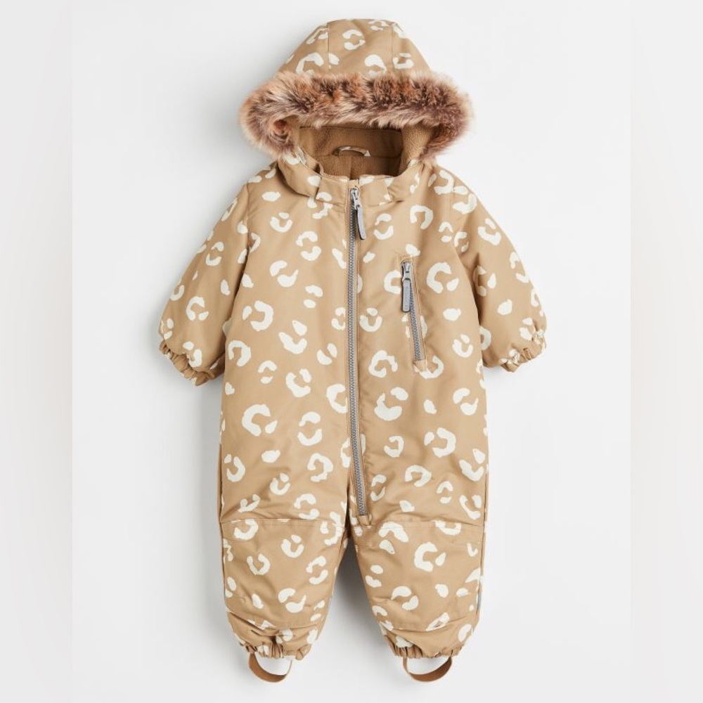 H&M leopard toddler snowsuit T4